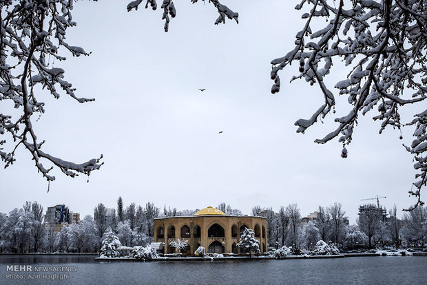 Spring snow in Tabriz