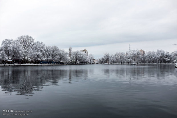 Spring snow in Tabriz