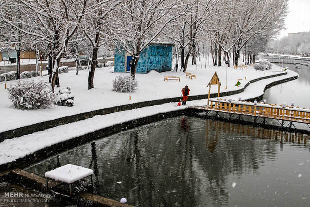 Ardebil under heavy snow