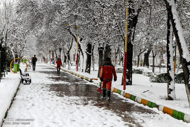 Ardebil under heavy snow