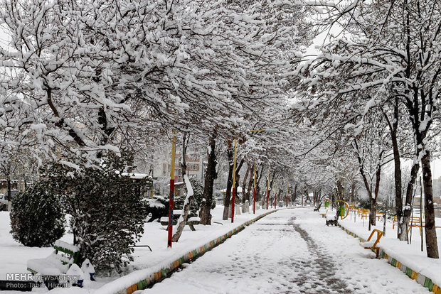 Ardebil under heavy snow