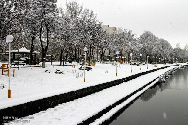 Ardebil under heavy snow
