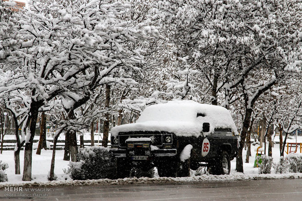 Ardebil under heavy snow