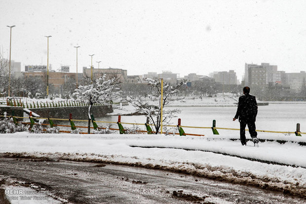 Ardebil under heavy snow