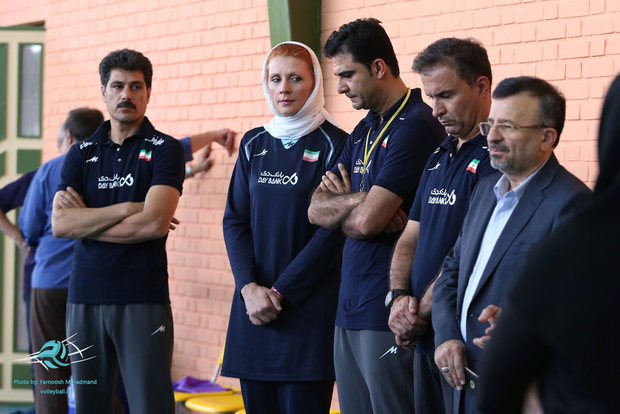 Iran’s women national junior volleyball team training 
