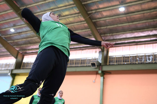 Iran’s women national junior volleyball team training 