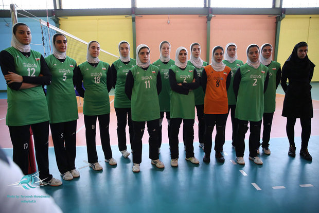 Iran’s women national junior volleyball team training 