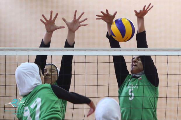 Iran’s women national junior volleyball team training 