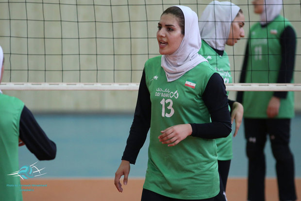 Iran’s women national junior volleyball team training 