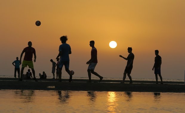 Sunset in Bushehr port