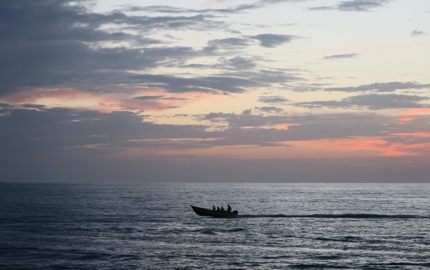 Sunset in Bushehr port