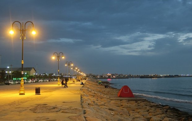 Sunset in Bushehr port