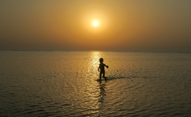 Sunset in Bushehr port