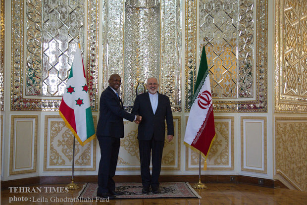 Zarif meets Burundi counterpart