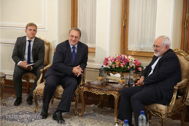 Zarif, Bogdanov meet in Tehran