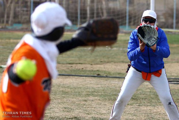 Iran women’s national softball team training