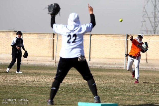 Iran women’s national softball team training