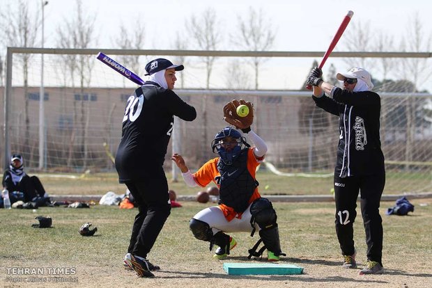 Iran women’s national softball team training
