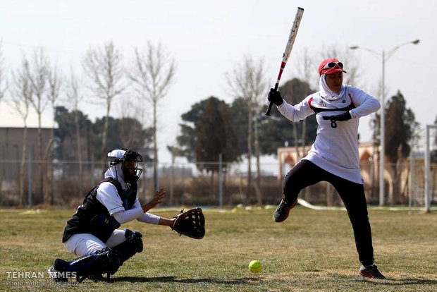 Iran women’s national softball team training