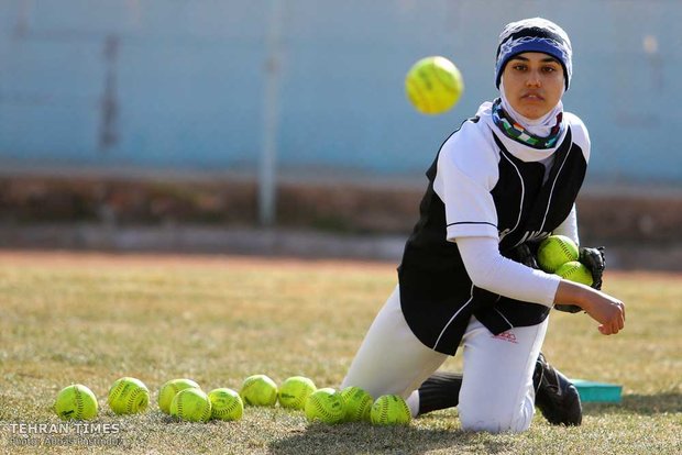 Iran women’s national softball team training