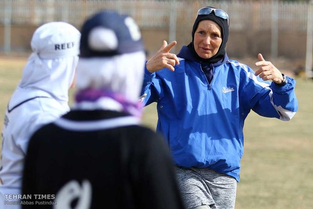 Iran women’s national softball team training