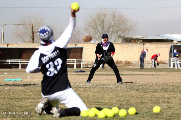 Iran women’s national softball team training