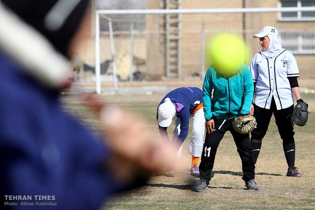 Iran women’s national softball team training