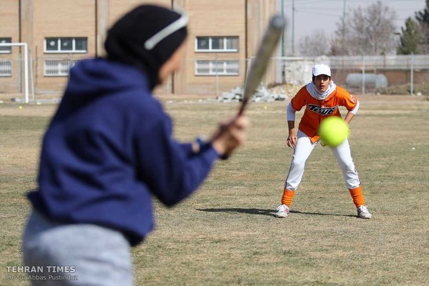 Iran women’s national softball team training