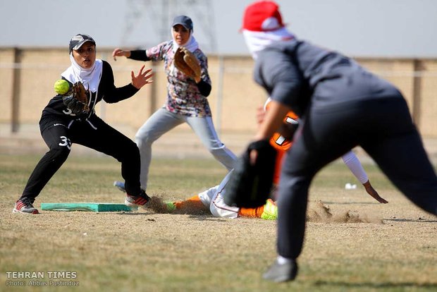 Iran women’s national softball team training