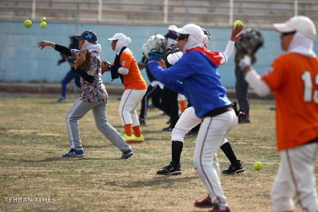 Iran women’s national softball team training
