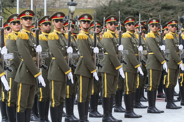 President Rouhani officially welcomes Azerbaijani counterpart