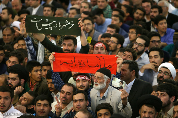 leader speech at holy shrine of Imam Reza (AS)