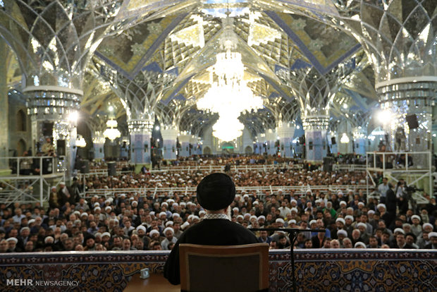 leader speech at holy shrine of Imam Reza (AS)