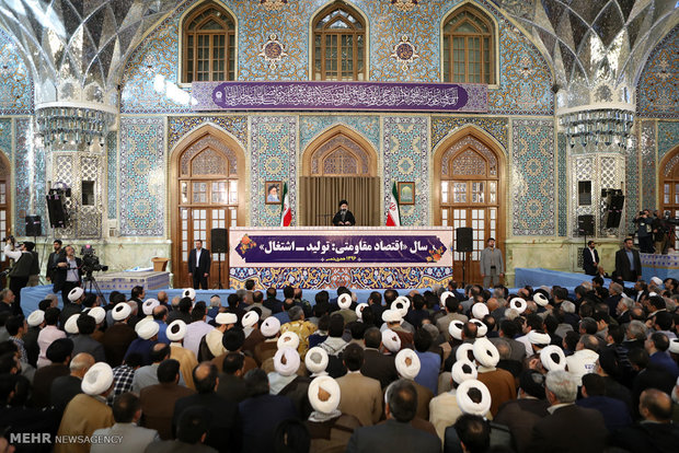 leader speech at holy shrine of Imam Reza (AS)
