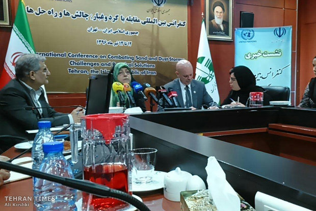 Briefing session on Tehran international conference on dust storms