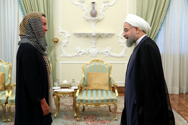 Federica Mogherini meets Rouhani