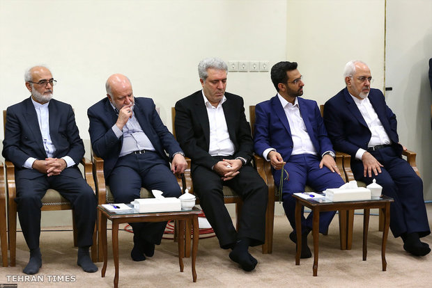 President and his cabinet meet's Ayatollah Khamenei