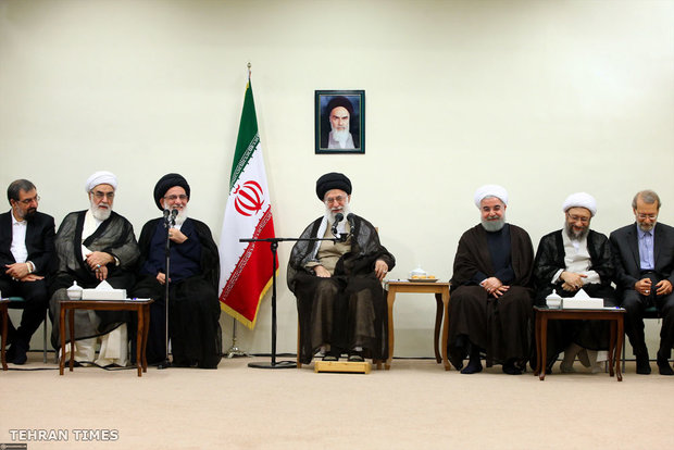 New chairman and members of Council of Expediency meet with Ayatollah Khamenei