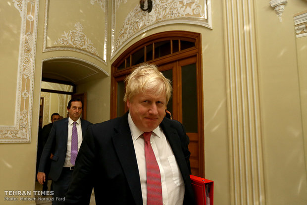 Iran's Larijani meets Boris Johnson