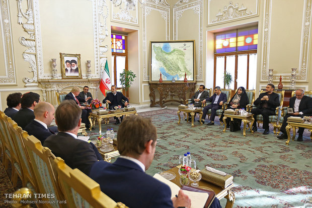 Iran's Larijani meets Boris Johnson