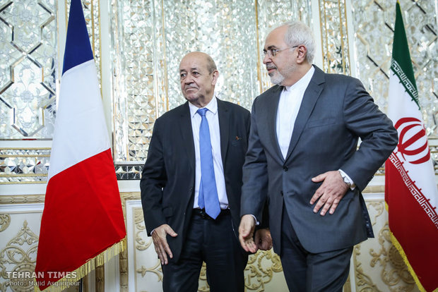 Iran's Zarif meets French counterpart in Tehran
