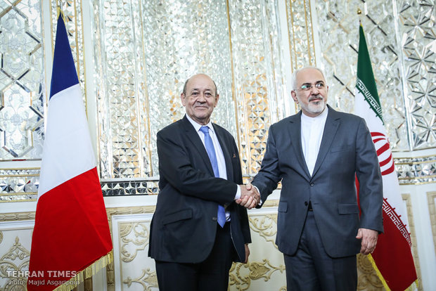 Iran's Zarif meets French counterpart in Tehran