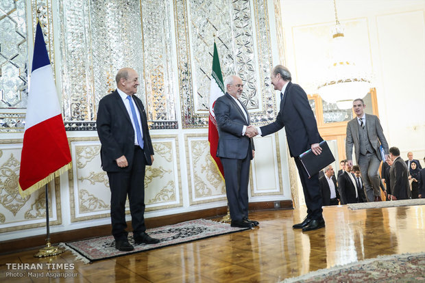 Iran's Zarif meets French counterpart in Tehran