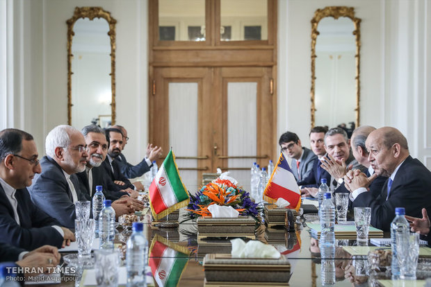 Iran's Zarif meets French counterpart in Tehran