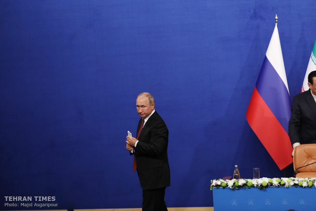 Press conference of Tehran Trilateral Summit on Syria