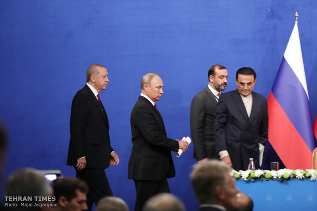 Press conference of Tehran Trilateral Summit on Syria