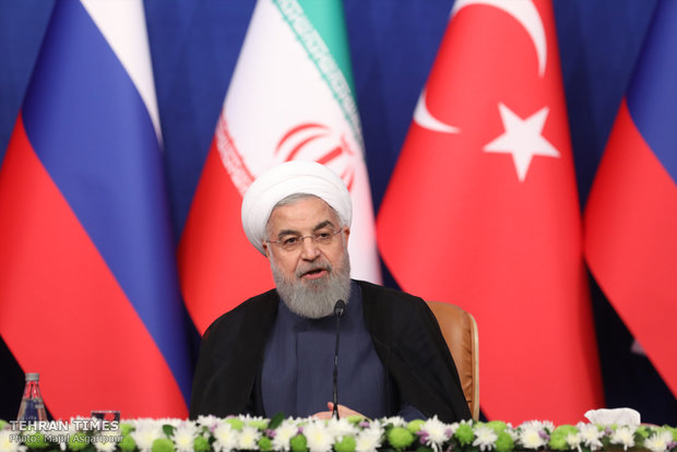 Press conference of Tehran Trilateral Summit on Syria