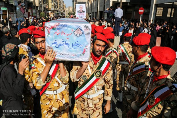 Funeral procession held for Ahvaz terror attack victims 