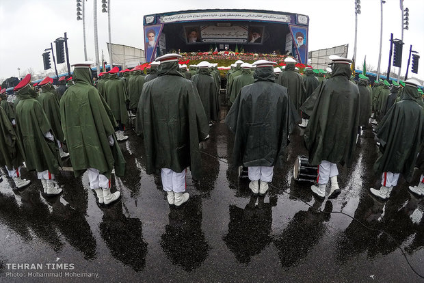 Rouhani addresses participants at Feb. 11 rallies