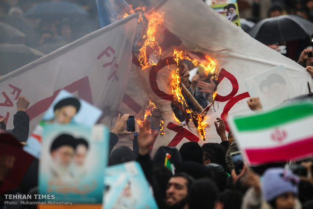 Rouhani addresses participants at Feb. 11 rallies